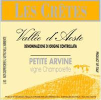VALLE D&rsquo;AOSTA PETITE ARVINE VIGNE CHAMPORETTE 2004